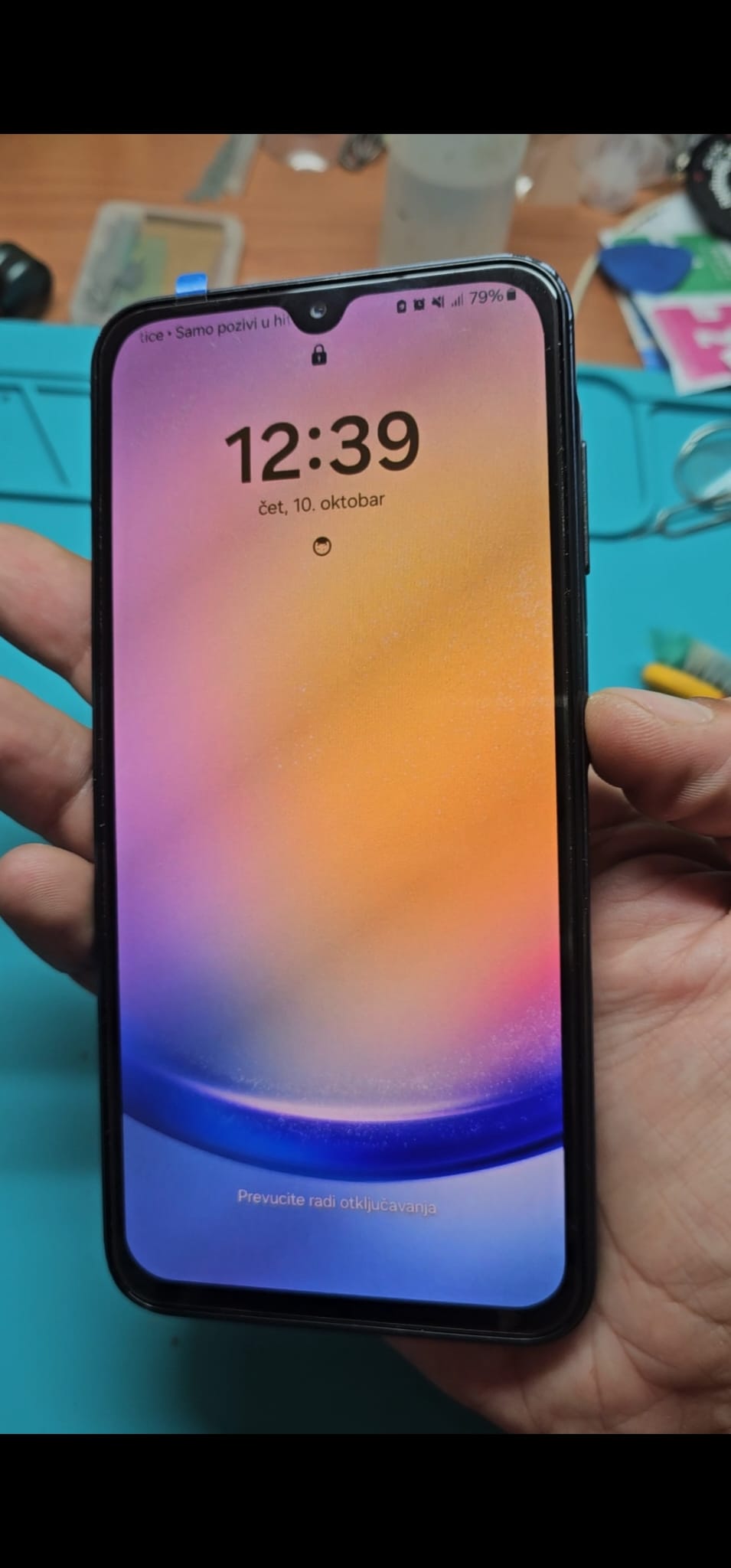 Samsung A25 после замене екрана